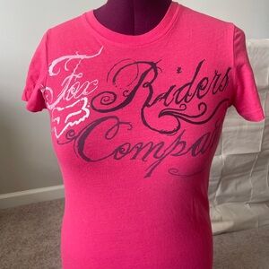 🦊 Fox Girls Coral Pink Riders T-shirt